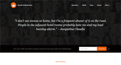 Desktop Screenshot of mymorningroutine.com