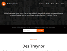 Tablet Screenshot of mymorningroutine.com